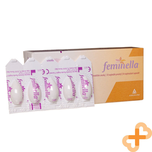 FEMINELLA 10 Vaginal Ovules Restore Moisture For Long Time Promote Feminella