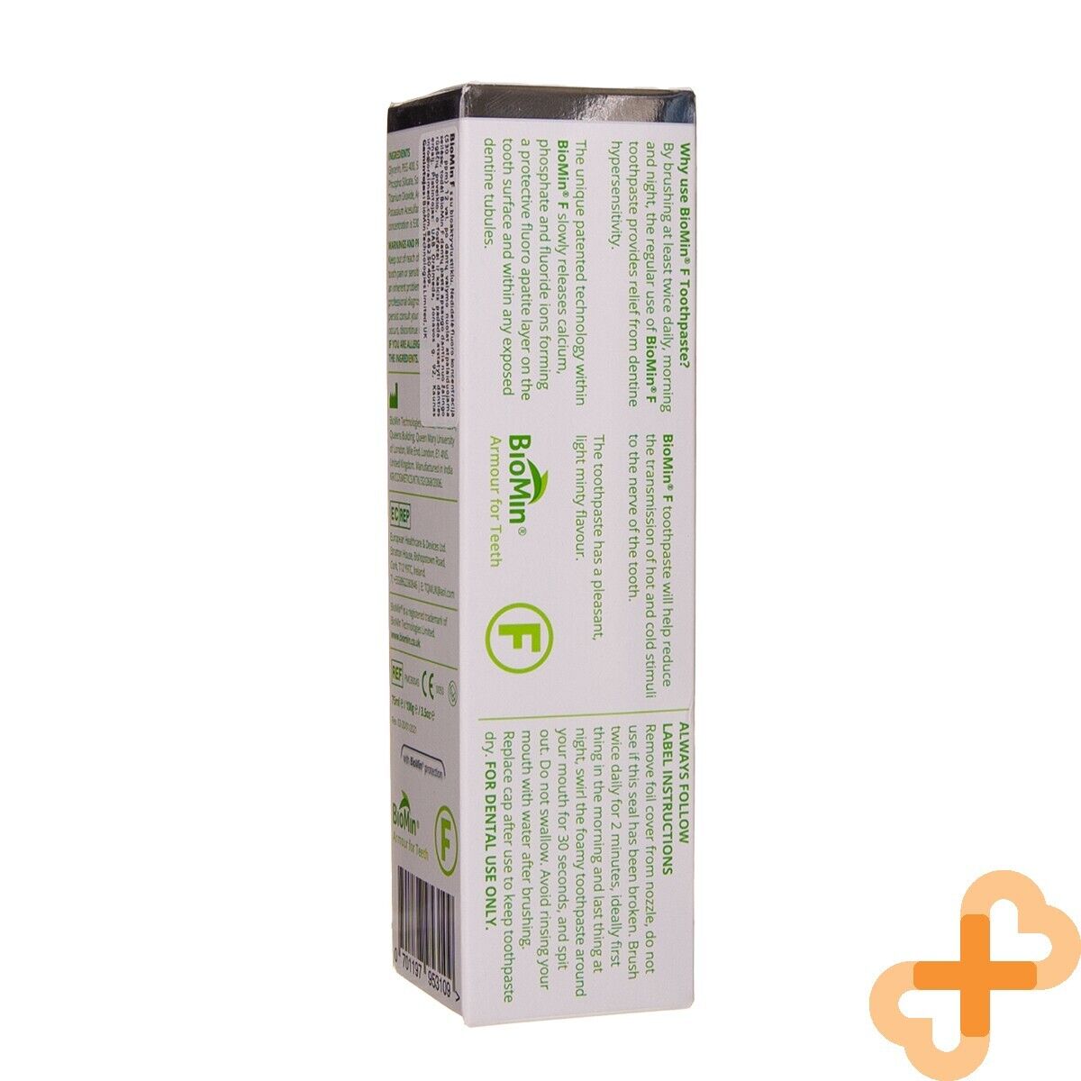 BIOMIN F Fluoride Toothpaste with Bioactive Glass for Sensitive Teeth 75 ml BIOMIN F