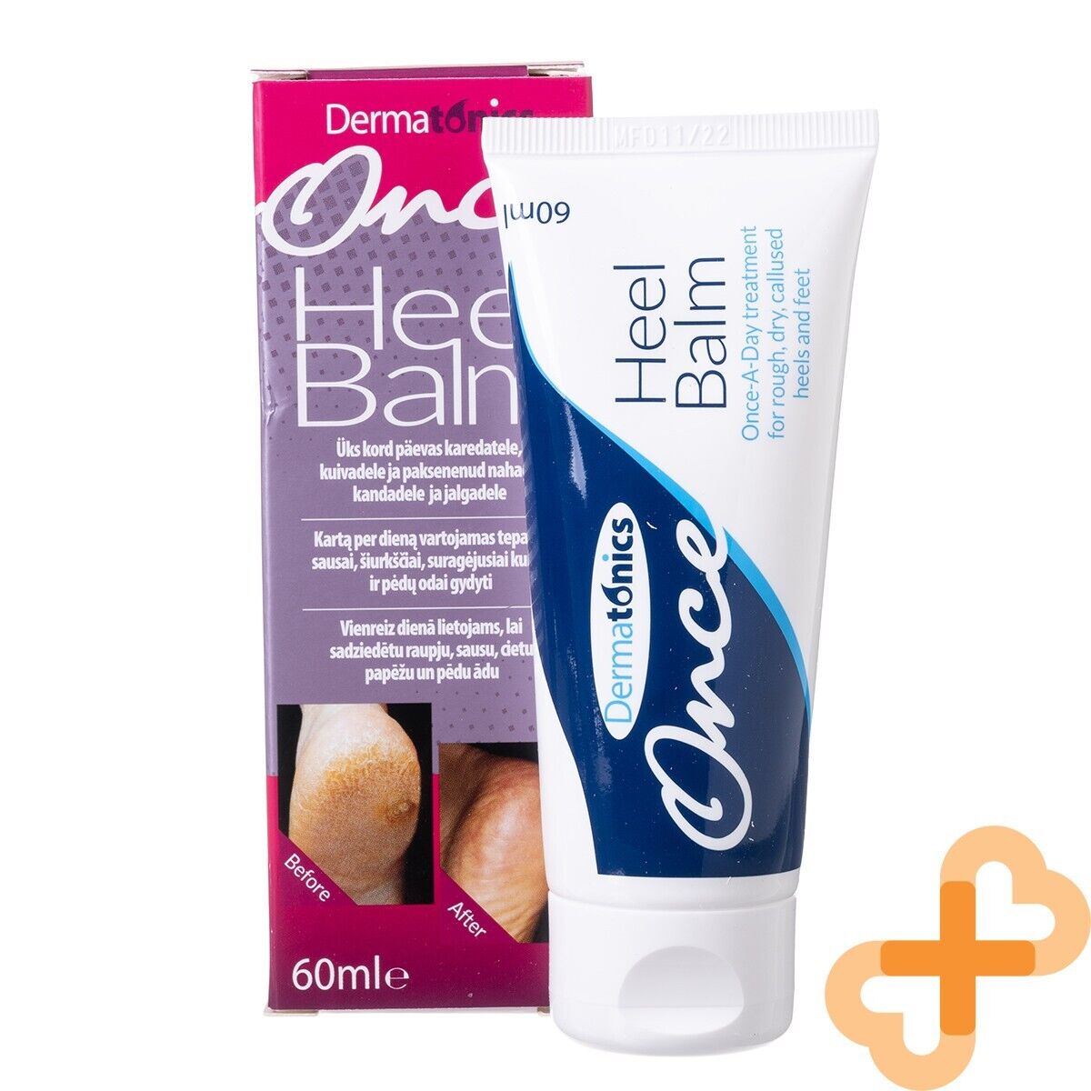 DERMATONICS Once Heel Balm 60ml Once a Day Treatment For Rough Dry Heel Skin Heel