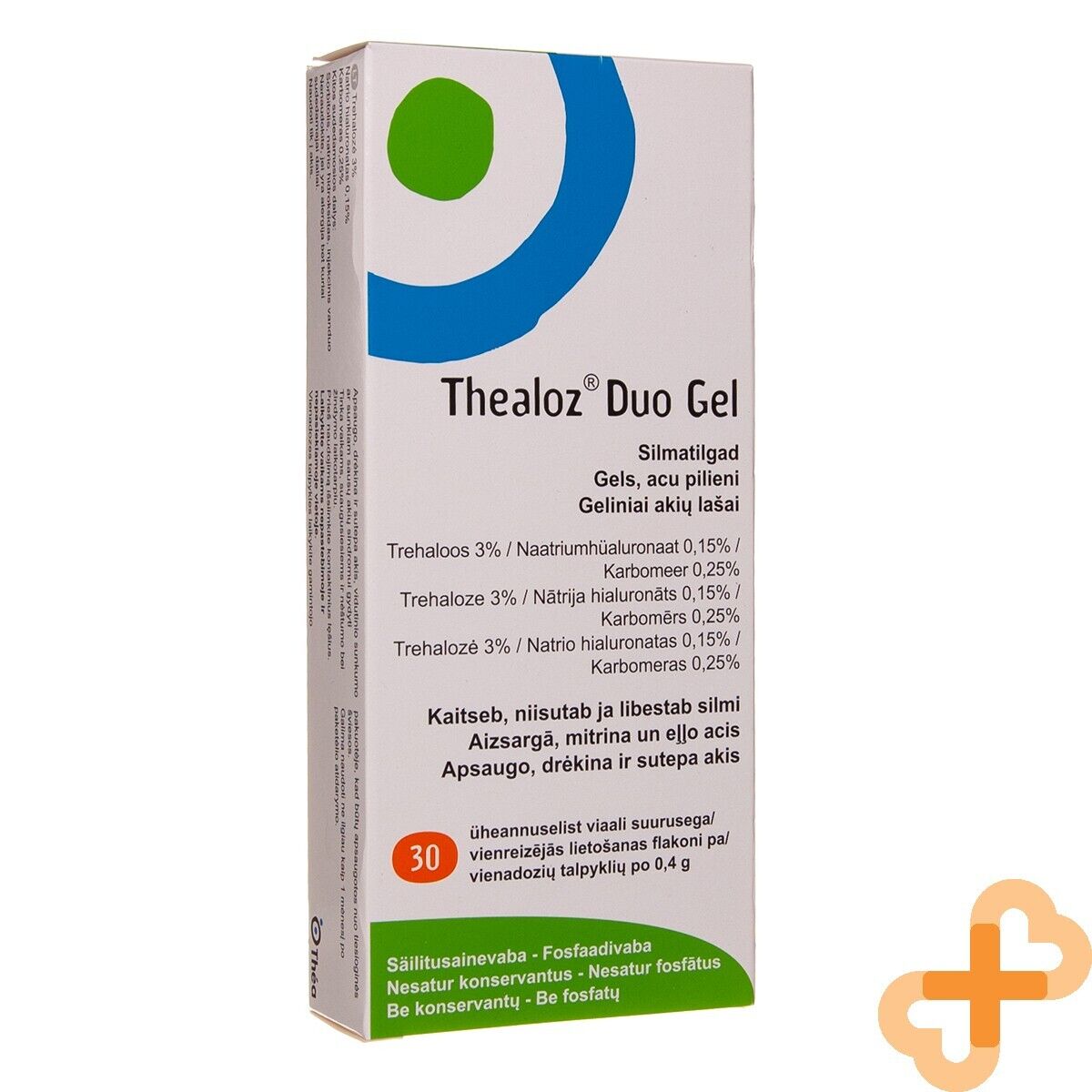 THEALOZ DUO Gel Eye Drops for Dry Eye Syndrom Treatment 0,4g THEALOZ