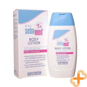 SEBAMED Baby Body Lotion For Delicate Sensitive Skin 200ml With Camomile SebaMed