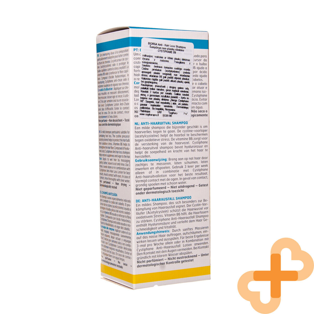 Cystiphane Biorga Anti hair Loss Shampoo Men Women 200ml strengthens hair Biorga