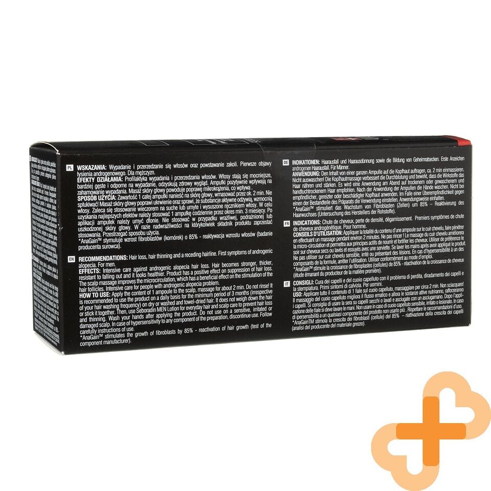 SEBORADIN Men Ampoules for Men Against Hair Loss with Caffeine 14 pcs SEBORADIN