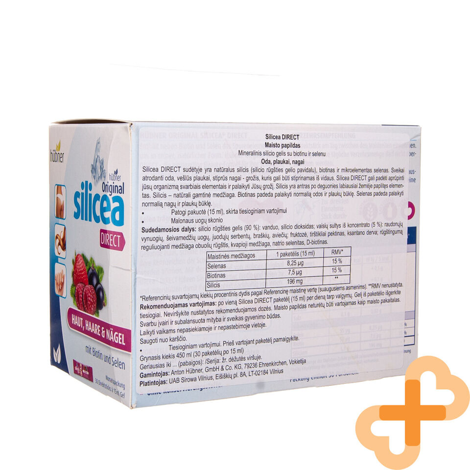 SILICEA DIRECT 15 ml Oral Gel 30 pcs. Drink Liquid Skin Hair Nail Supplem SILICEA